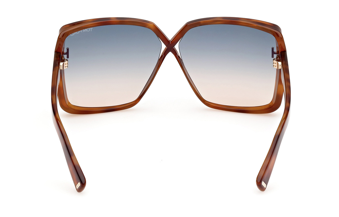 (Women) TOM FORD  Irregular Tortoishell Sunglasses with Textured Temples. FT111753P 圖 6