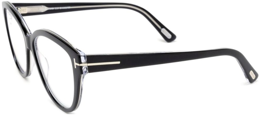 (W) Kacamata Optik Oval Hitam TOM FORD dengan Logo di Tangkai. FT5954B Buy (W) Kacamata Optik Oval Hitam TOM FORD dengan Logo di Tangkai. FT5954B