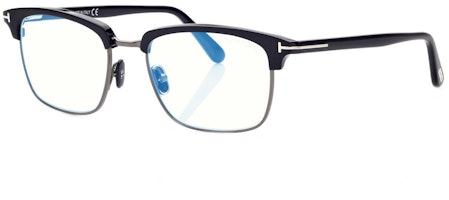 (Women) Tom Ford 【Prescription Ready】TF Fashionable Square Optical Frame for Women FT5801-B001 (Women) Tom Ford 【Prescription Ready】TF Fashionable Square Optical Frame for Women FT5801-B001