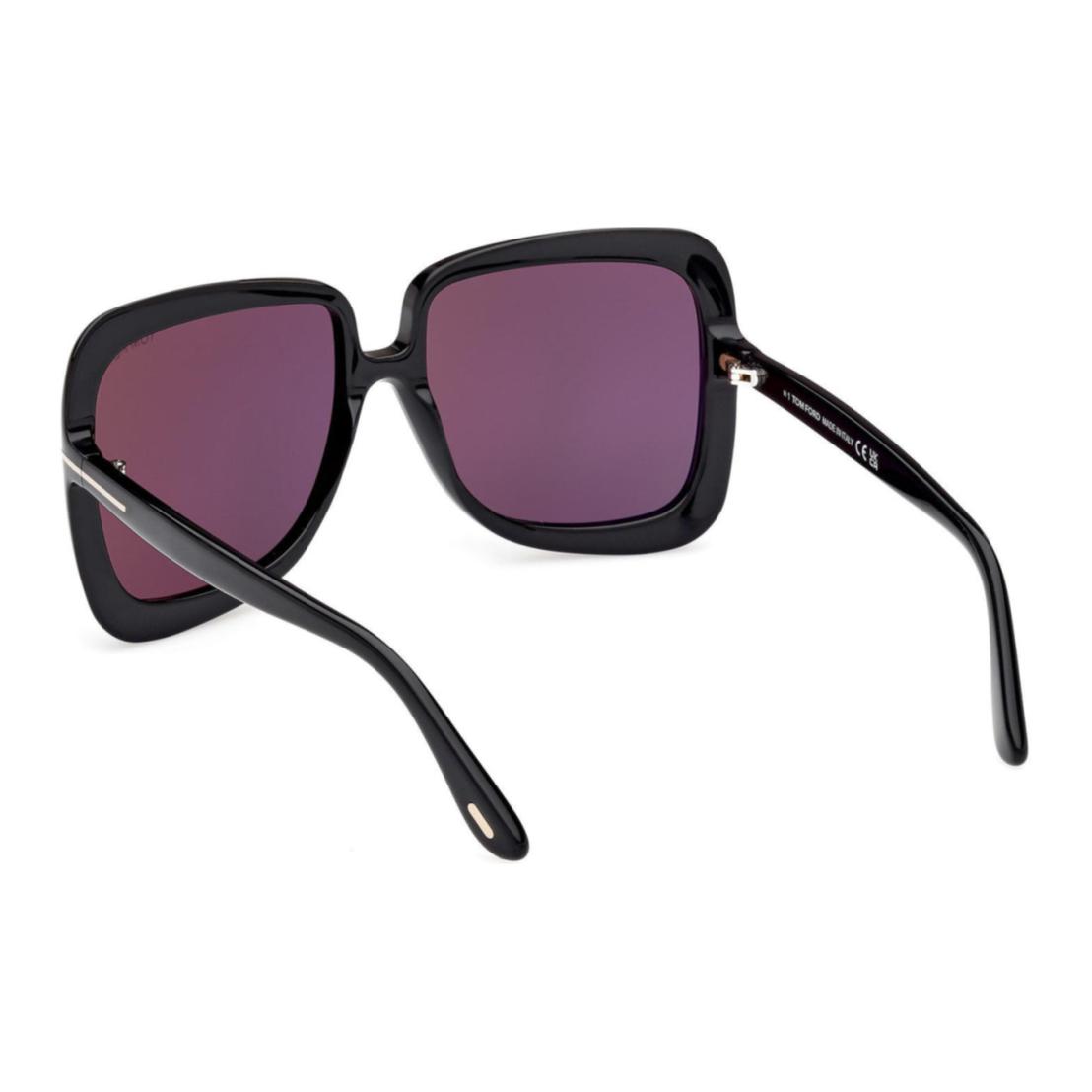 (Women) TOM FORD  Square Sunglasses Black with Logo Details. FT1156 圖 4