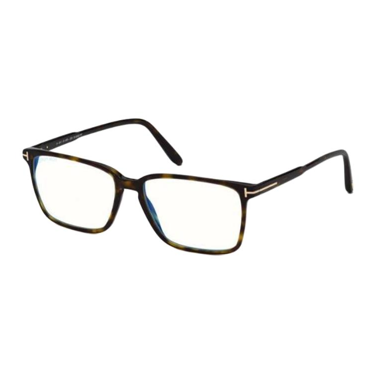 (Women) TOM FORD  Tortoiseshell Irregular Optical Glasses with Logo Detail. FT569654052