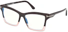 Order (W) TOM FORD Kacamata Optik Butterfly Hitam/Pink Logo Desain. FT5964B-050