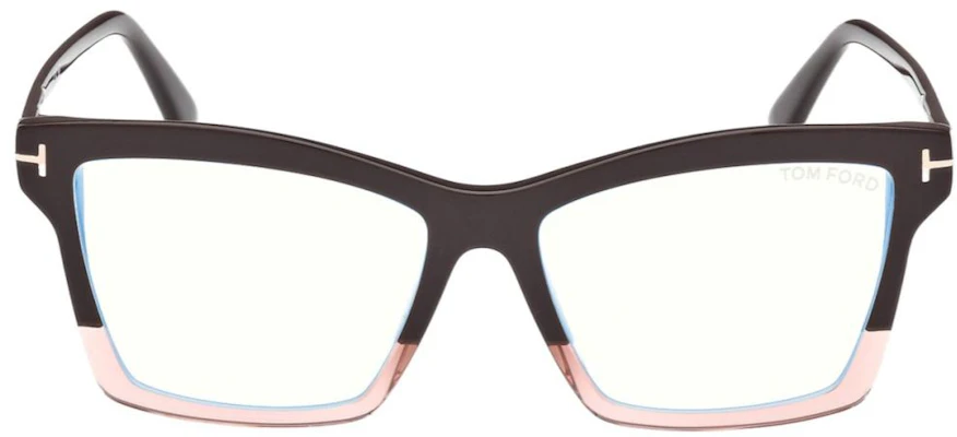 (W) TOM FORD Kacamata Optik Butterfly Hitam/Pink Logo Desain. FT5964B-050 Lookbook (W) TOM FORD Kacamata Optik Butterfly Hitam/Pink Logo Desain. FT5964B-050