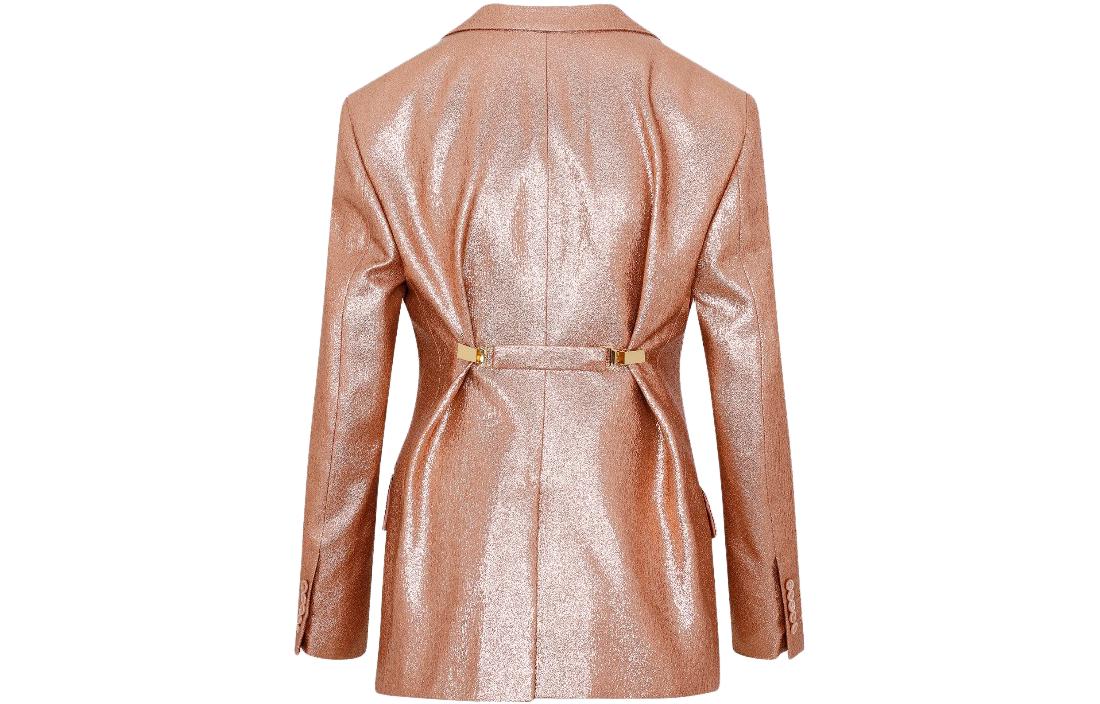 (Women) TOM FORD SS23 Pink Solid Single-Breasted Long Sleeve Jacket GI2945FAX1044DP013 圖 3
