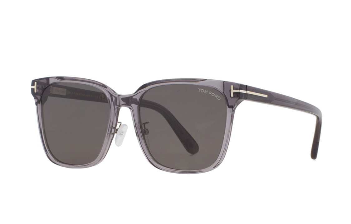(Women) TOM FORD T Logo  Gray Square Acetate Sunglasses. FT0891K20C55 圖 2