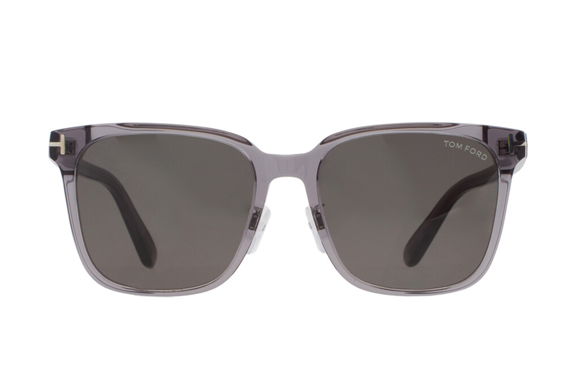 (Women) TOM FORD T Logo  Gray Square Acetate Sunglasses. FT0891K20C55 圖 3