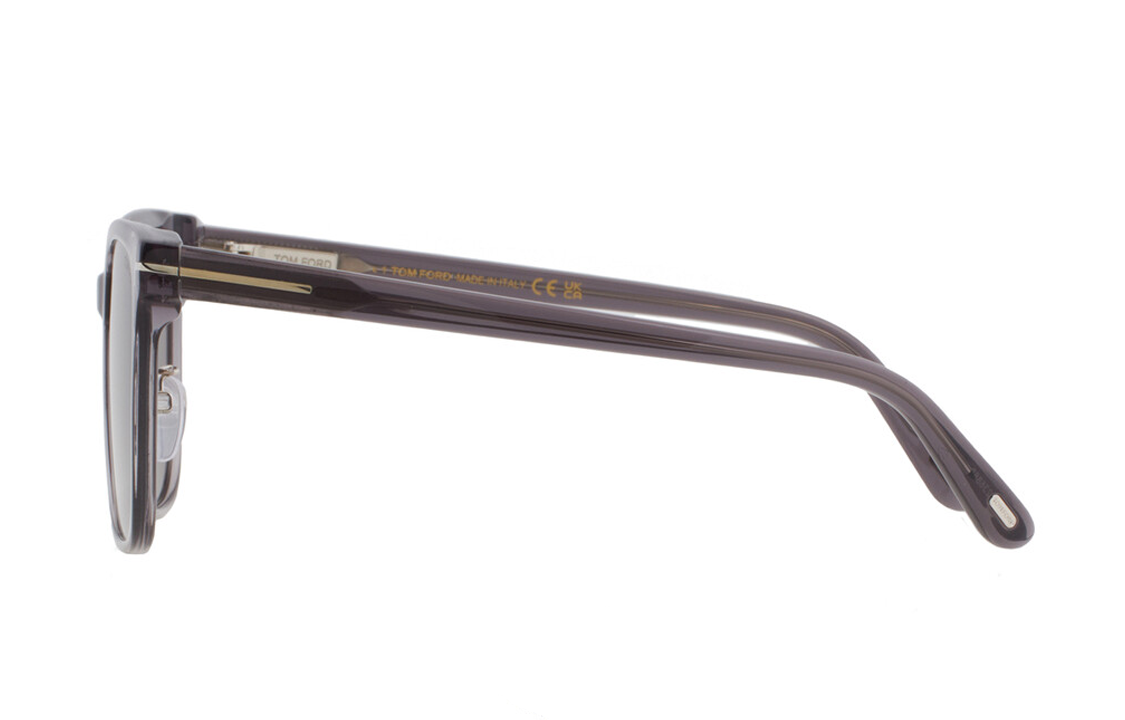 (Women) TOM FORD T Logo  Gray Square Acetate Sunglasses. FT0891K20C55 圖 4