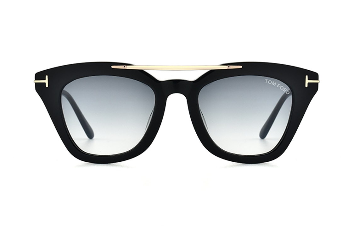 Lookbook (W) 湯姆福特TF不規則合金鏡框太陽眼鏡，附Logo，多色可選。 TF0575F