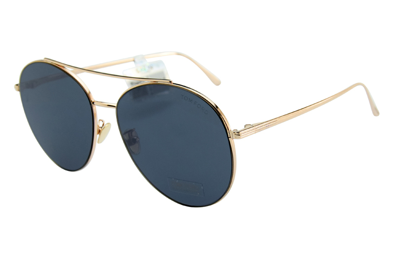 (Women) Tom Ford TF Full-Frame Classic Aviator Gradient Sunglasses Gray Purple Unisex Trendy Style TF0757-D-28A 圖 2