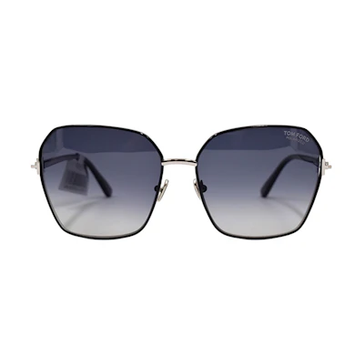 (Women) Tom Ford TF Glamorous Modern Series Romantic Holiday Polarized Square Sunglasses Black Women TF839 01D