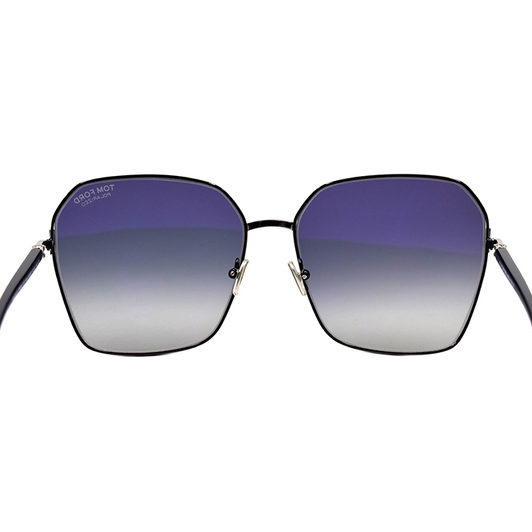 (Women) Tom Ford TF Glamorous Modern Series Romantic Holiday Polarized Square Sunglasses Black Women TF839 01D 圖 4