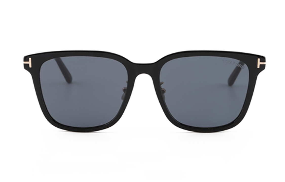 Lookbook (W) 汤姆福特TF女士黑色长方形醋酸板太阳眼镜 - 标志性镜脚设计 TF1136-K-01A-56