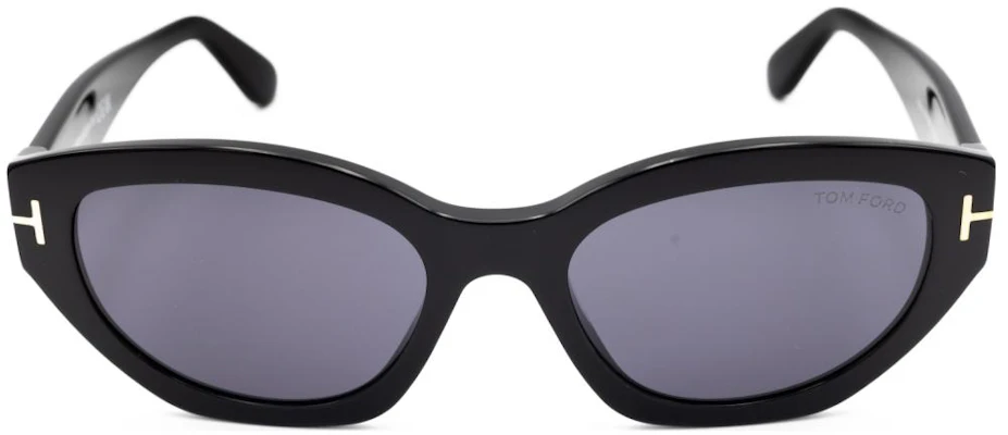 (W) Kacamata Hitam Tom Ford TF Rectangle Wanita dengan Logo di Sisi Tepi. FT108601A55 Lookbook (W) Kacamata Hitam Tom Ford TF Rectangle Wanita dengan Logo di Sisi Tepi. FT108601A55