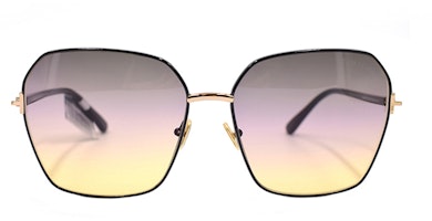 (Women) Tom Ford TF Sparkling Modern Series Romantic Holiday Square Sunglasses Black TF839 01B (Women) Tom Ford TF Sparkling Modern Series Romantic Holiday Square Sunglasses Black TF839 01B