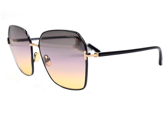 (W) 湯姆福特 TF 閃亮現代系列 浪漫假期方形黑色太陽眼鏡 TF839 01B Lookbook (W) 湯姆福特 TF 閃亮現代系列 浪漫假期方形黑色太陽眼鏡 TF839 01B