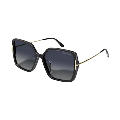 (Women) Tom Ford TF Thin Temple Acetate Alloy Square Sunglasses Multicolor FT1039-F