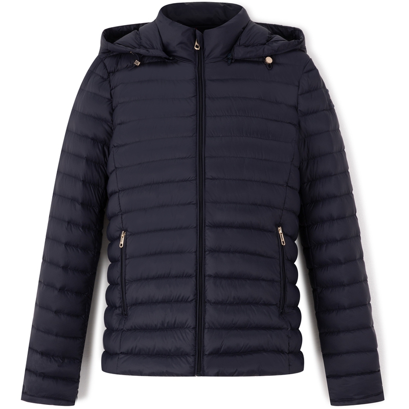 (Women) Tommy Hilfiger  90 Down Hooded Quilted Casual Lightweight Puffer Jacket XW0XW02259