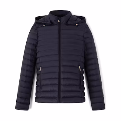 (Women) Tommy Hilfiger 90 Down Hooded Quilted Casual Lightweight Puffer Jacket XW0XW02259