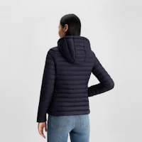 Purchase (Women) Tommy Hilfiger 90 Down Hooded Quilted Casual Lightweight Puffer Jacket XW0XW02259