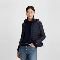 Sizing (Women) Tommy Hilfiger 90 Down Hooded Quilted Casual Lightweight Puffer Jacket XW0XW02259