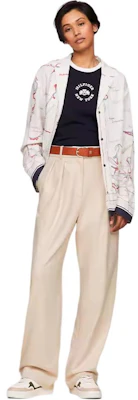 (W) 汤米希尔费格 米色中腰直筒休闲裤 WW0WW39725-ABH Lookbook (W) 汤米希尔费格 米色中腰直筒休闲裤 WW0WW39725-ABH