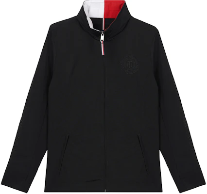 (W) 汤米·希尔费格尔黑色系带高领游艇夹克外套深褐色。 76J3826-BDS Buy (W) 汤米·希尔费格尔黑色系带高领游艇夹克外套深褐色。 76J3826-BDS