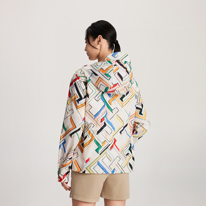 Details for (W) Tommy Hilfiger 戶外輕便多色印花連帽外套 WW0WW43322