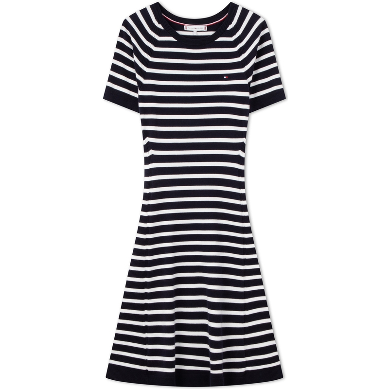 (Women) Tommy Hilfiger  Casual Slim Fit Short Sleeve Round Neck Dress WW0WW42461