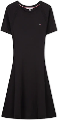 (W) 汤米·希尔费格 修身圆领短袖休闲连衣裙 WW0WW42461 Cheap (W) 汤米·希尔费格 修身圆领短袖休闲连衣裙 WW0WW42461