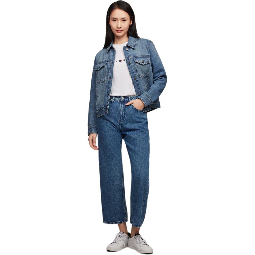(Women) Tommy Hilfiger  Classic American Slim Fit Denim Jacket with Dual Pockets. 76J4571 圖 4