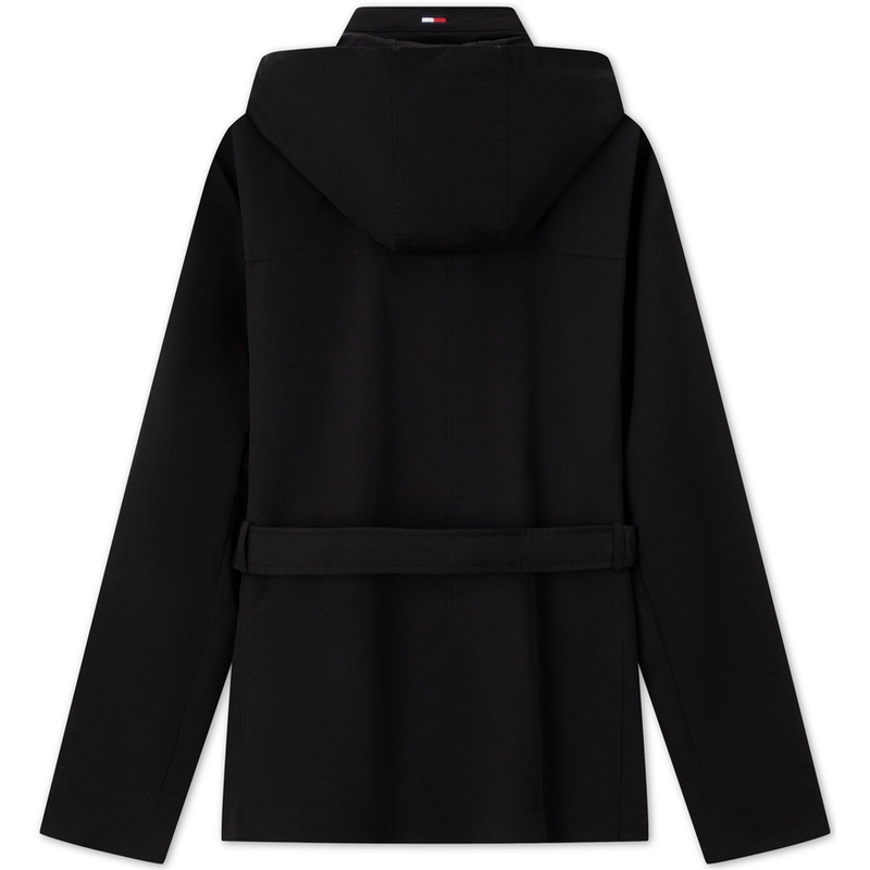 Lookbook (W) Tommy Hilfiger 拼色刺繡綁帶帽外套 76J4936