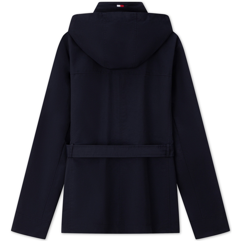 Cheap (W) Tommy Hilfiger 拼色刺繡綁帶帽外套 76J4936