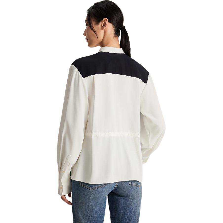 (Women) Tommy Hilfiger  Colorblock Long Sleeve Crew Neck Shirt Multicolor. WW0WW40955 圖 4