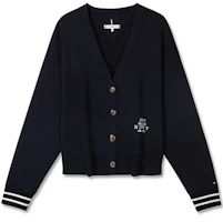 Order (Women) Tommy Hilfiger Cotton Embroidered V-Neck Cardigan Sweater. WW0WW39141