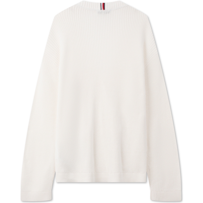 Lookbook (W) Tommy Hilfiger 棉質V領寬鬆針織毛衣休閒款式 WW0WW42550