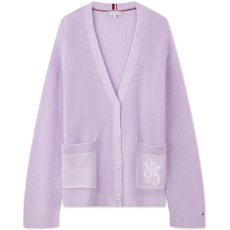 Shop (W) Tommy Hilfiger 棉質V領寬鬆針織毛衣休閒款式 WW0WW42550