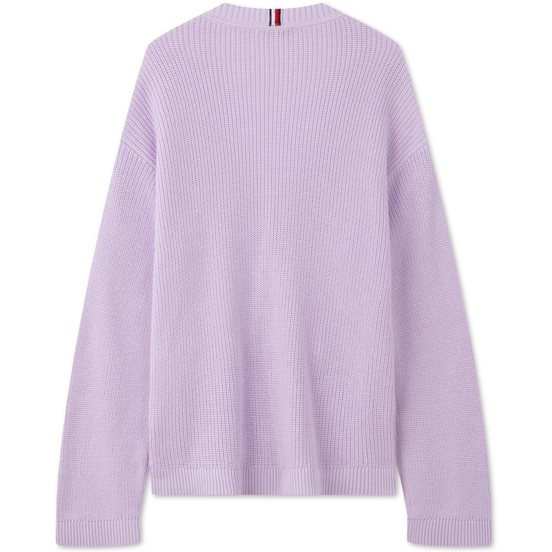 Purchase (W) Tommy Hilfiger 棉質V領寬鬆針織毛衣休閒款式 WW0WW42550