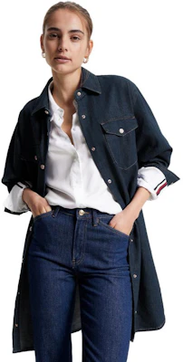 (W) 汤米希尔费格牛仔连衣裙长袖深蓝色. WW0WW39065-1BJ Lookbook (W) 汤米希尔费格牛仔连衣裙长袖深蓝色. WW0WW39065-1BJ