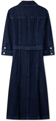 (W) 汤米·希尔费格 丹宁短袖系带衬衫连衣裙 深蓝复古风格 WW0WW42017 Lookbook (W) 汤米·希尔费格 丹宁短袖系带衬衫连衣裙 深蓝复古风格 WW0WW42017