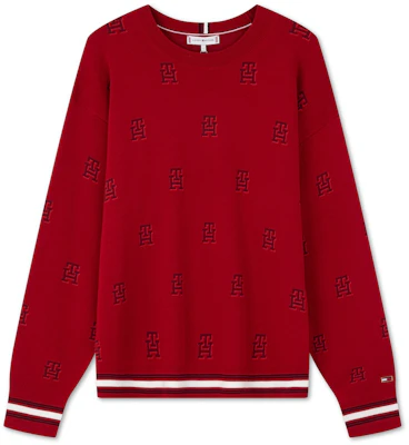 (W) Tommy Hilfiger 字母提花落肩圓領毛衣. WW0WW41635 Buy (W) Tommy Hilfiger 字母提花落肩圓領毛衣. WW0WW41635