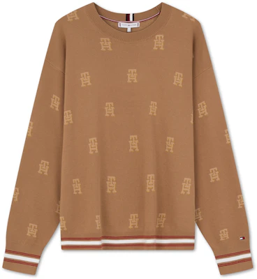 (W) Tommy Hilfiger 字母提花落肩圓領毛衣. WW0WW41635 Cheap (W) Tommy Hilfiger 字母提花落肩圓領毛衣. WW0WW41635