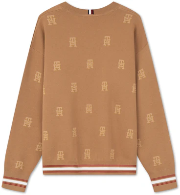 (W) Tommy Hilfiger 字母提花落肩圓領毛衣. WW0WW41635 1