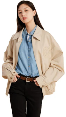 (W) Tommy Hilfiger 寬鬆徽章補丁拉鍊外套 淺卡其色 WW0WW38659-ACI Lookbook (W) Tommy Hilfiger 寬鬆徽章補丁拉鍊外套 淺卡其色 WW0WW38659-ACI