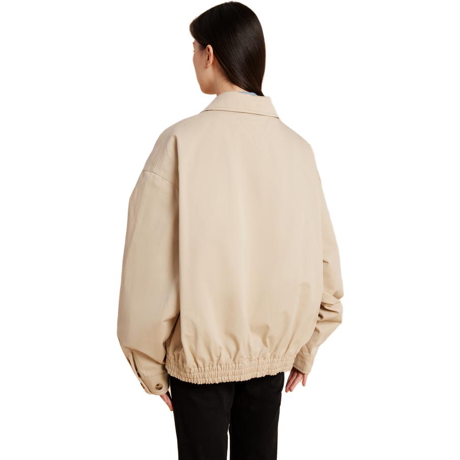 Shop (W) Tommy Hilfiger 寬鬆徽章補丁拉鍊外套 淺卡其色 WW0WW38659-ACI