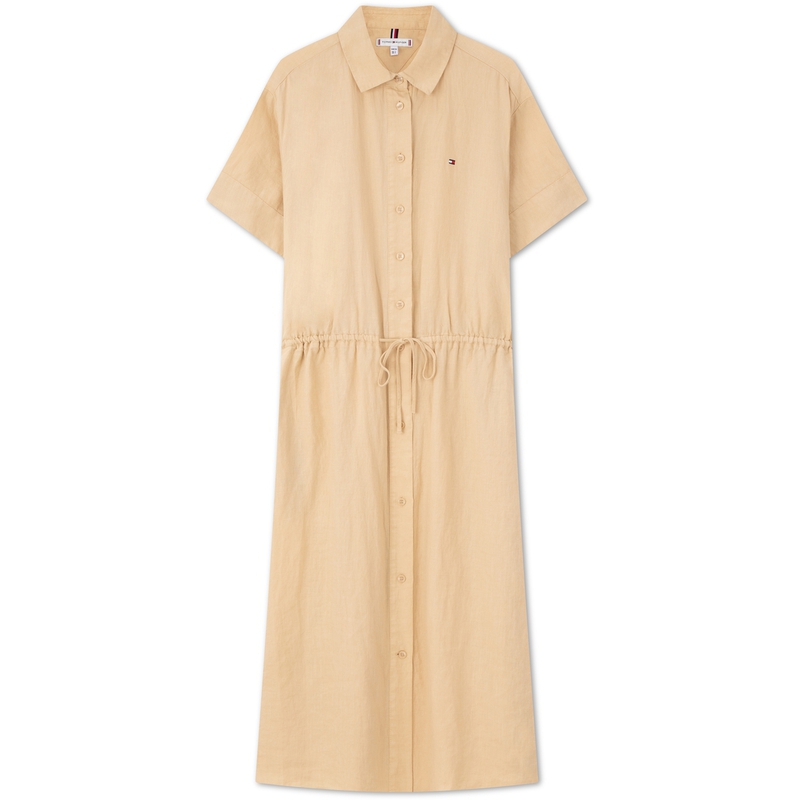 (Women) Tommy Hilfiger  Loose Fit Linen Short-Sleeve Lightweight Dress. WW0WW41911