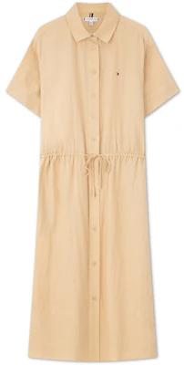 (W) 汤米希尔费格宽松亚麻短袖轻薄连衣裙 WW0WW41911 Buy (W) 汤米希尔费格宽松亚麻短袖轻薄连衣裙 WW0WW41911