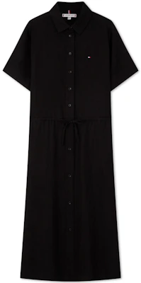 (W) 汤米希尔费格宽松亚麻短袖轻薄连衣裙 WW0WW41911 Order (W) 汤米希尔费格宽松亚麻短袖轻薄连衣裙 WW0WW41911