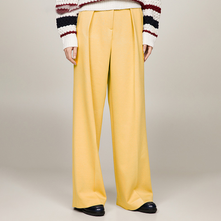 Lookbook (W) 汤米·希尔费格 宽松直筒休闲裤 米色 WW0WW39455-ACA