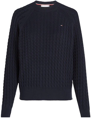 (W) 汤米·希尔费格 海军蓝宽松版圆领标志毛衣. WW0WW41142-DW5 Buy (W) 汤米·希尔费格 海军蓝宽松版圆领标志毛衣. WW0WW41142-DW5