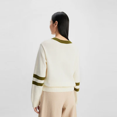 (W) Tommy Hilfiger 寬鬆刺繡V領針織毛衣 - 秋冬款式 WW0WW40266 Purchase (W) Tommy Hilfiger 寬鬆刺繡V領針織毛衣 - 秋冬款式 WW0WW40266